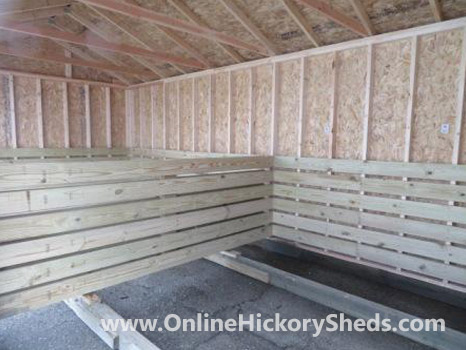 Hickory Sheds Animal Shelter 2 Double Barn Doors Inside