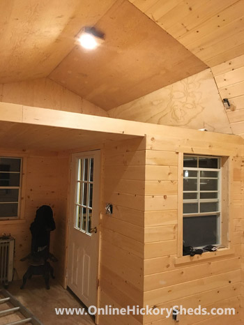Hickory Sheds Lofted Tiny Room With Loft